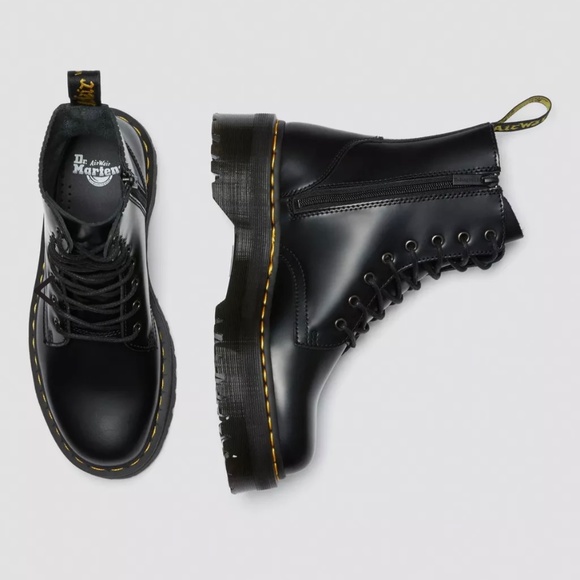 Dr Martens Jadon platform smooth leather boots - Picture 2 of 5